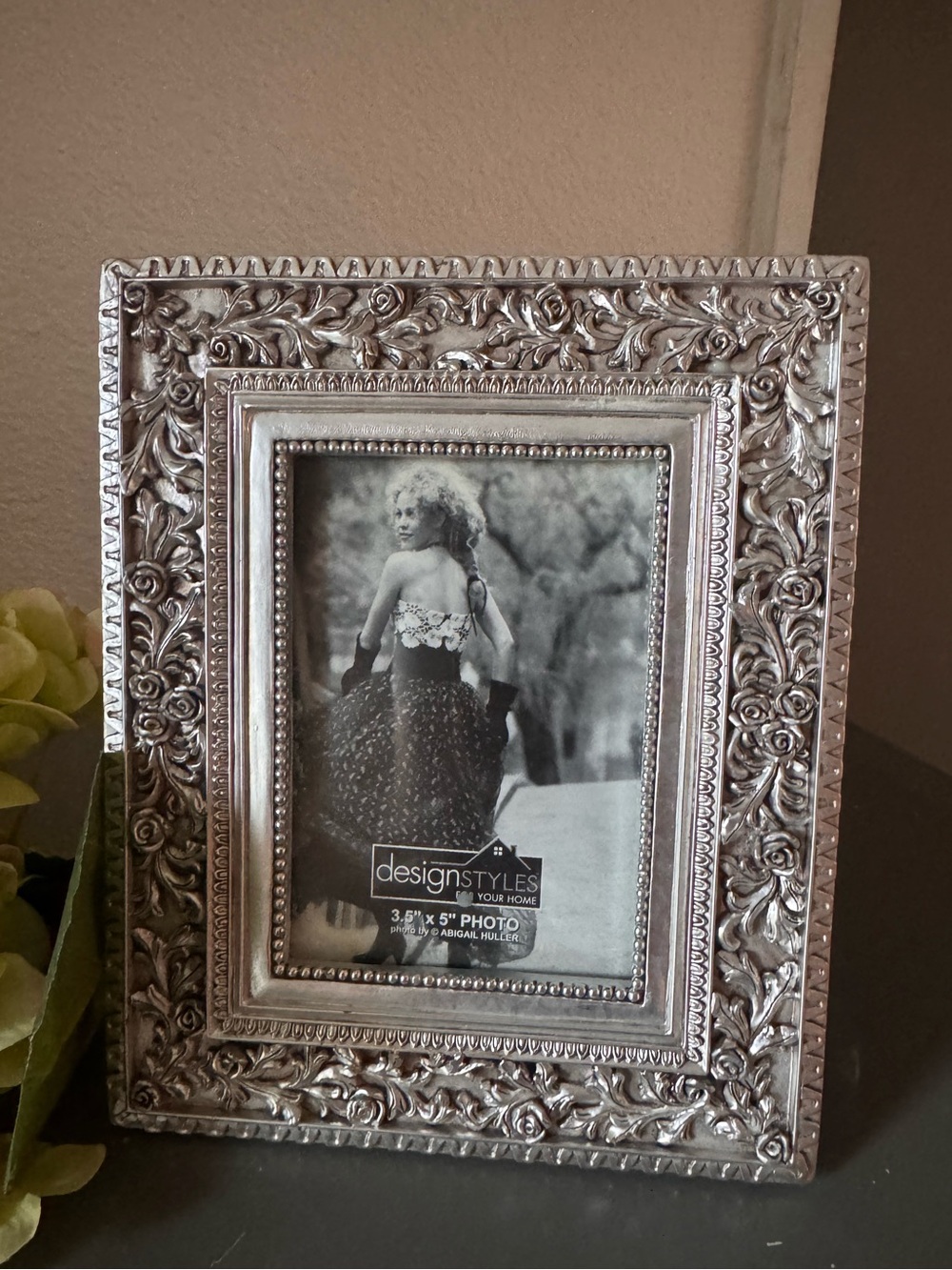 Silver Ornate Floral Picture Frame